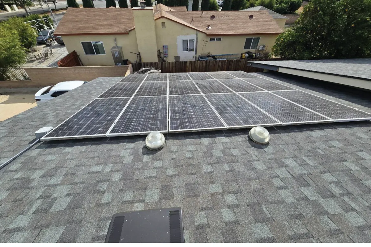 Rooftop solar array installed by Green Conception on a California home